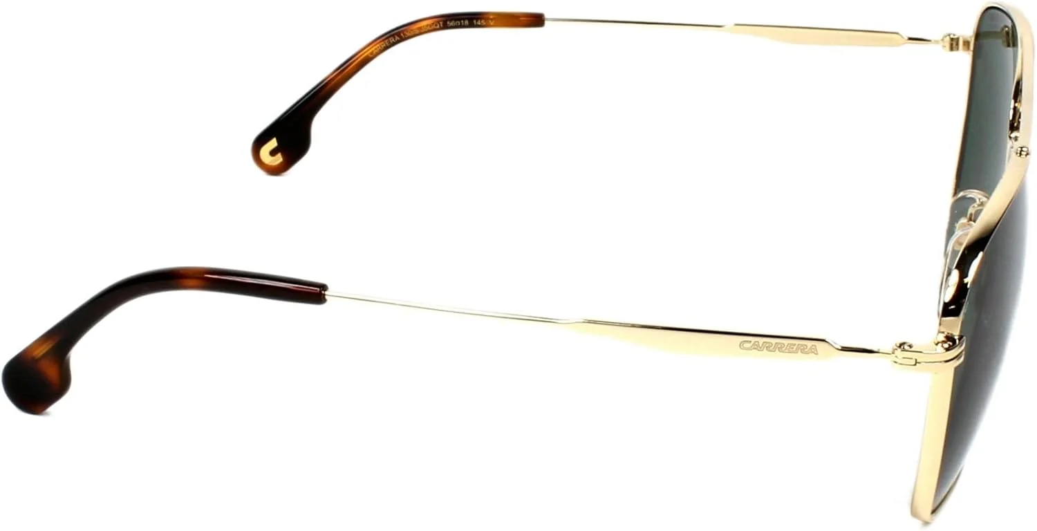 عینک آفتابی مردانه CARRERA مستطیلی Carrera 130/S طلایی، CA130/S، 130/S Qt، 58