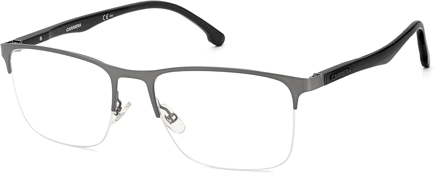فریم عینک طبی مستطیلی مردانه Carrera 8861، روکش مات روتنیوم، سایز 56