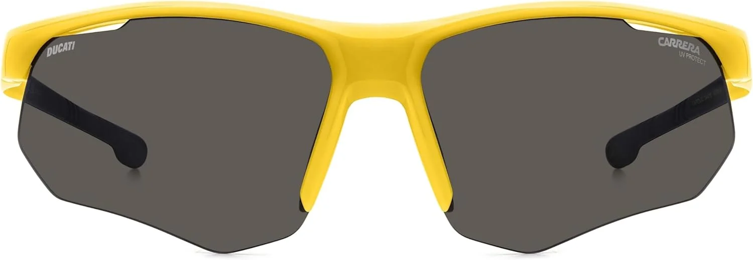 عینک آفتابی مردانه مستطیلی CARRERA DUCATI CARDUC 044/S، سایز 69 میلی متر، زرد/مشکی