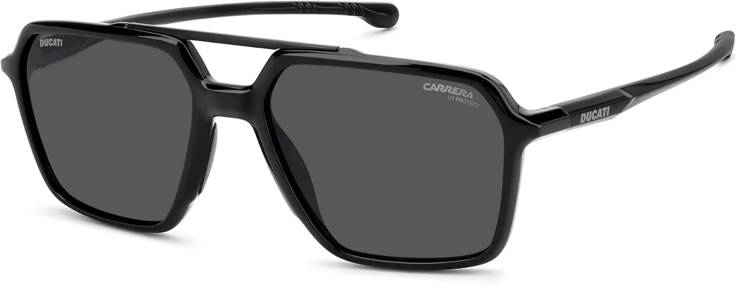 عینک آفتابی مردانه مستطیلی CARRERA DUCATI CARDUC 042/S، سایز 55 میلی متر، مشکی