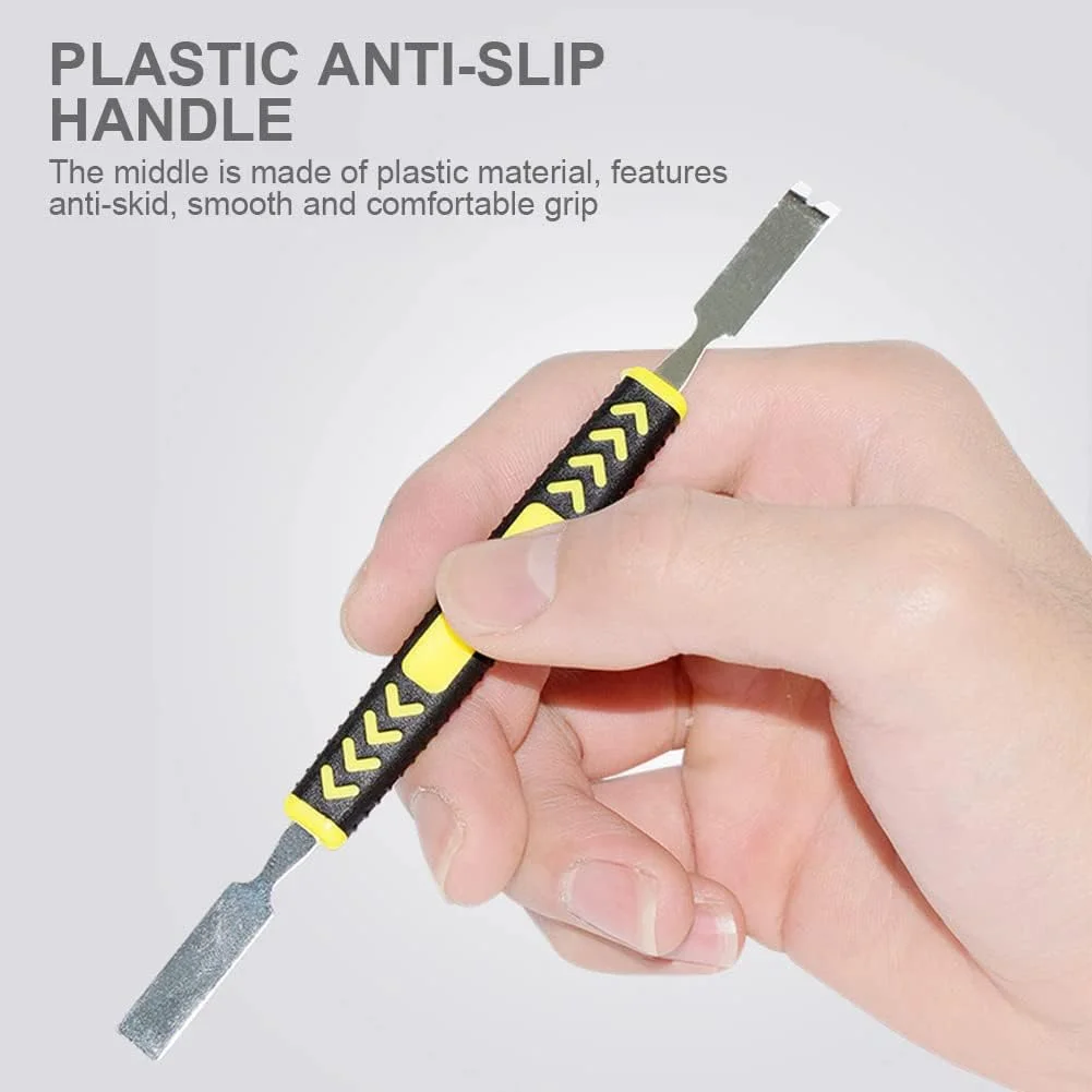 ست ابزار تعمیرات 6 در 1 روبیک، اهرم، میله اهرمی، دو سر، برای باز کردن و جداسازی موبایل، تلفن، کامپیوتر، خراشنده، مجموعه اسپاجر فلزی دو طرفه