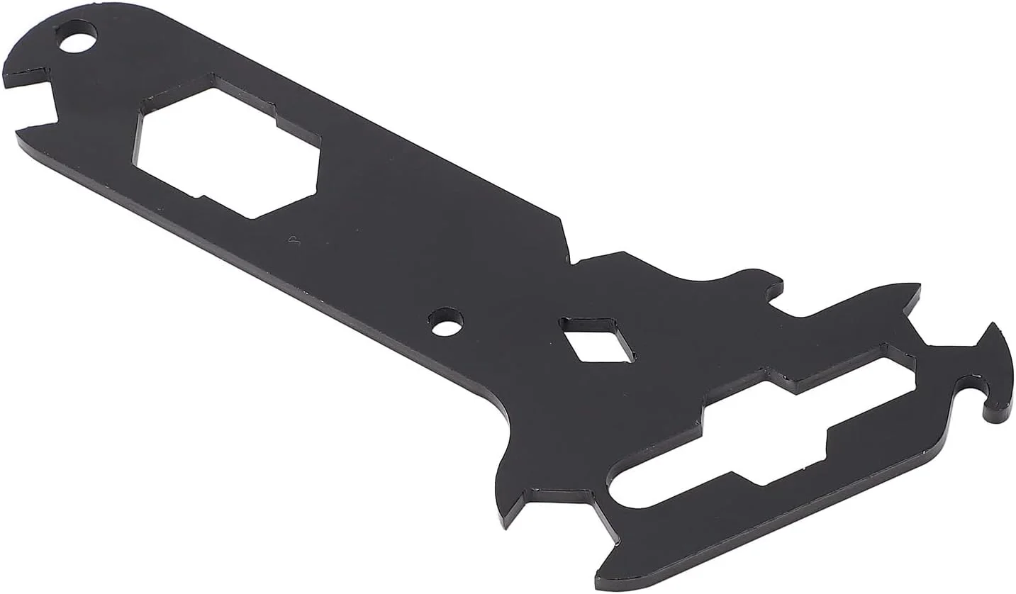 ابزار چندکاره جیاوو DTY، فولادی 14 در 1 شامل ابزارهای جداگانه ریگر، سیم لخت کن مهره بالدار، درب بازکن بطری، ابزار استیج هند برای خودروهای RV و کشتی ها، مشکی