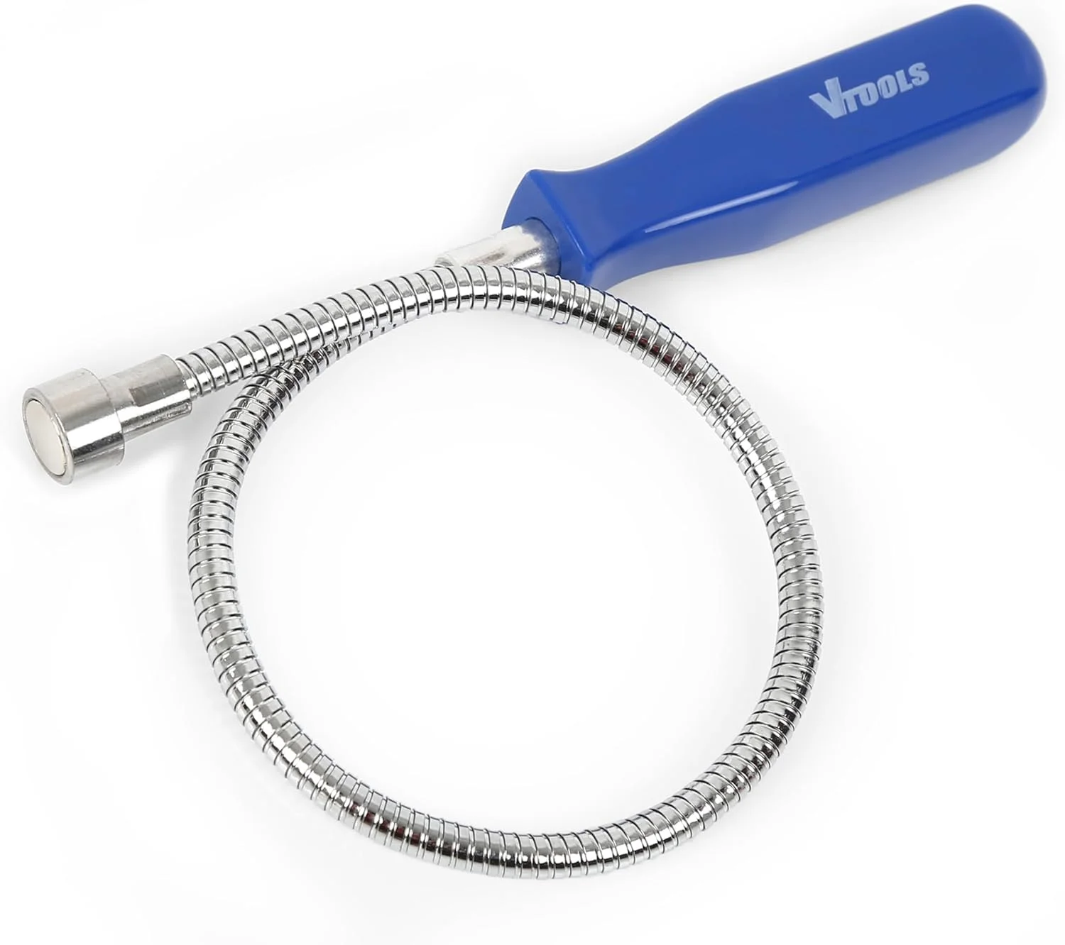ابزار آهنربایی VTOOLS، طول 530 میلی‌متر، شفت انعطاف‌پذیر، آهنربای قوی، دسته بادوام برای بازیابی آسان اشیاء فلزی، ایده‌آل برای استفاده در خودرو و کارگاه، آبی، VT5123