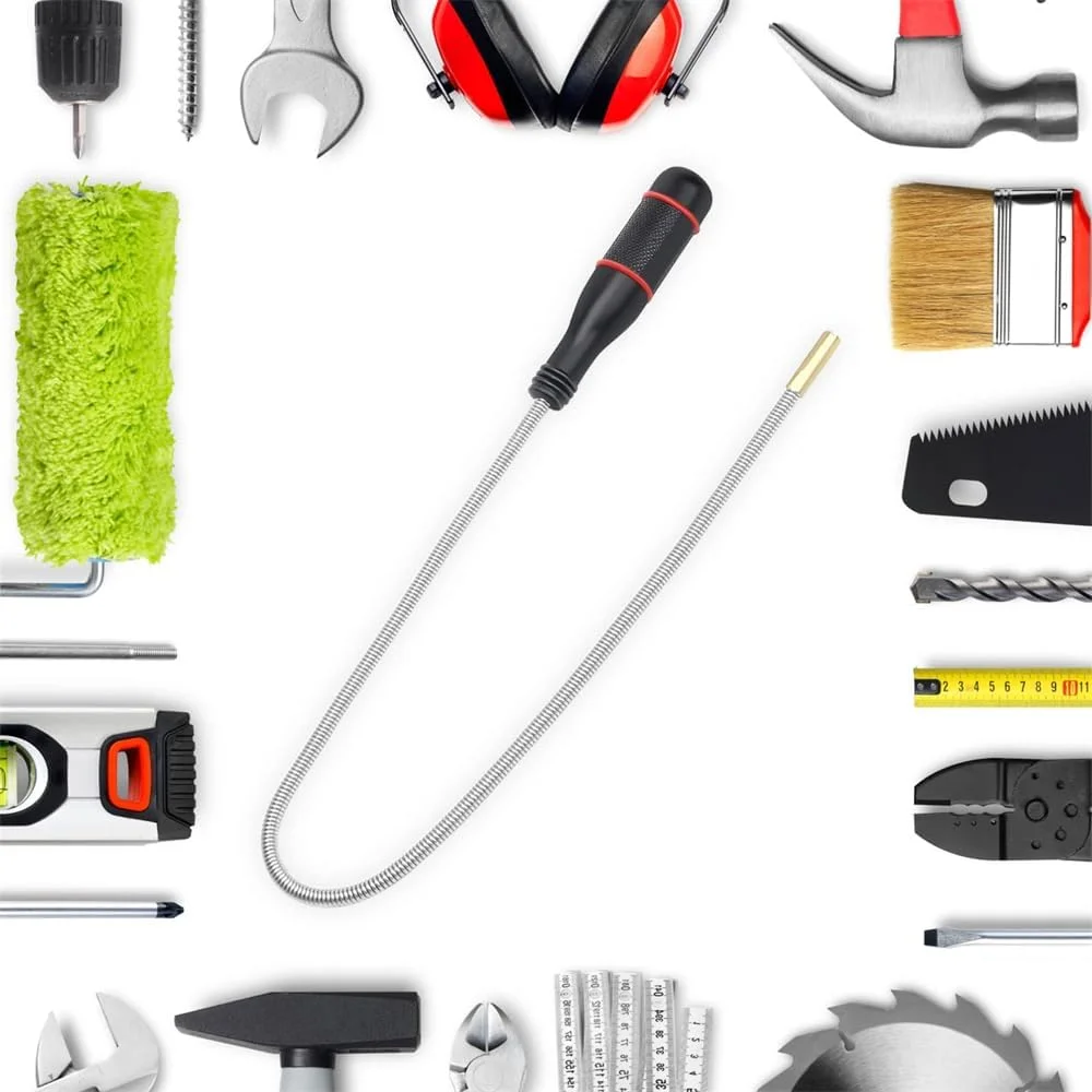 ابزار مغناطیسی جمع‌آوری Azonee، بسته 2 عددی، ابزار مغناطیسی خم‌شو و انعطاف‌پذیر، جاروی مغناطیسی 24 اینچی چند منظوره برای تخلیه سینک‌های خانگی، کلیدهای ماشین، پیچ و مهره‌ها، پیچ‌هایی که دسترسی به آن‌ها دشوار است.