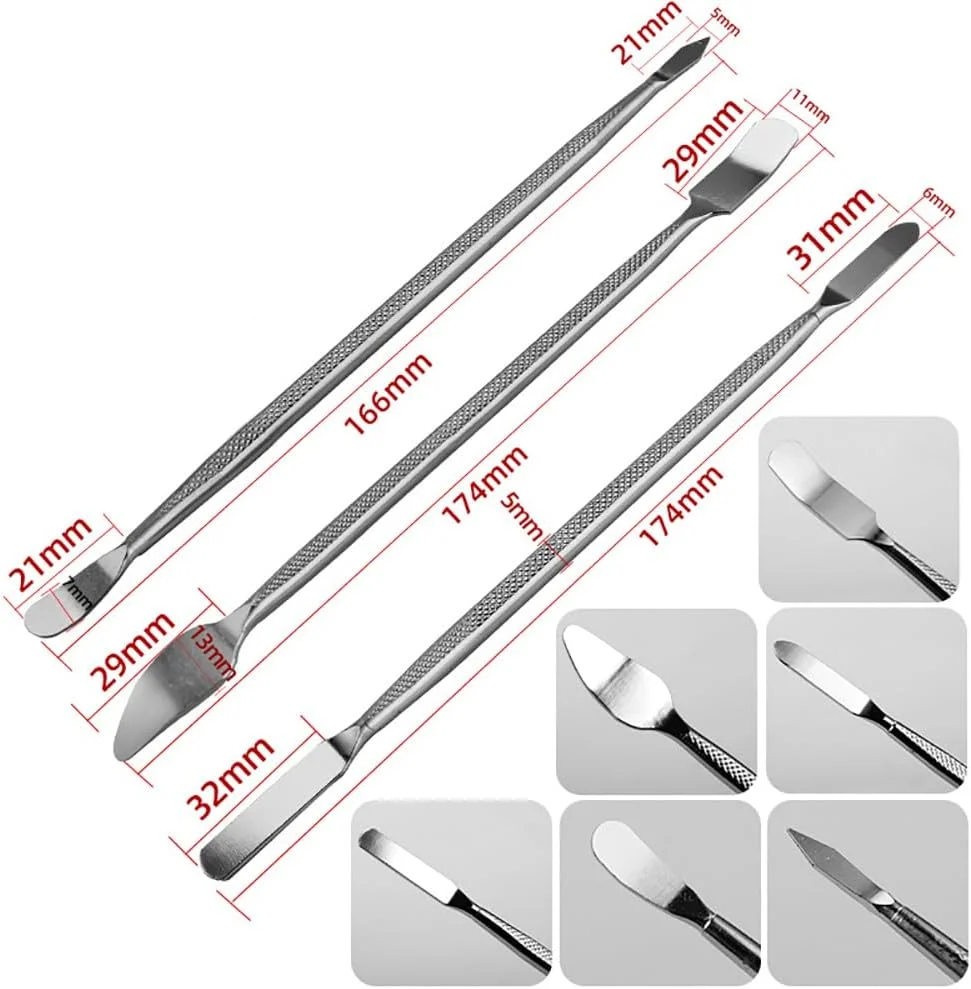 مجموعه اهرم و میله خم کن روبیک، 3 تکه ابزار خراشنده و اسپاجر فلزی دو سر برای تعمیرات لوازم الکترونیکی، موبایل و لپ تاپ (نقره ای) مجموعه اهرم و میله خم کن روبیک، 3 تکه ابزار خراشنده و اسپاجر فلزی دو سر برای تعمیرات لوازم الکترونیکی، موبایل و لپ تاپ (نقره ای)