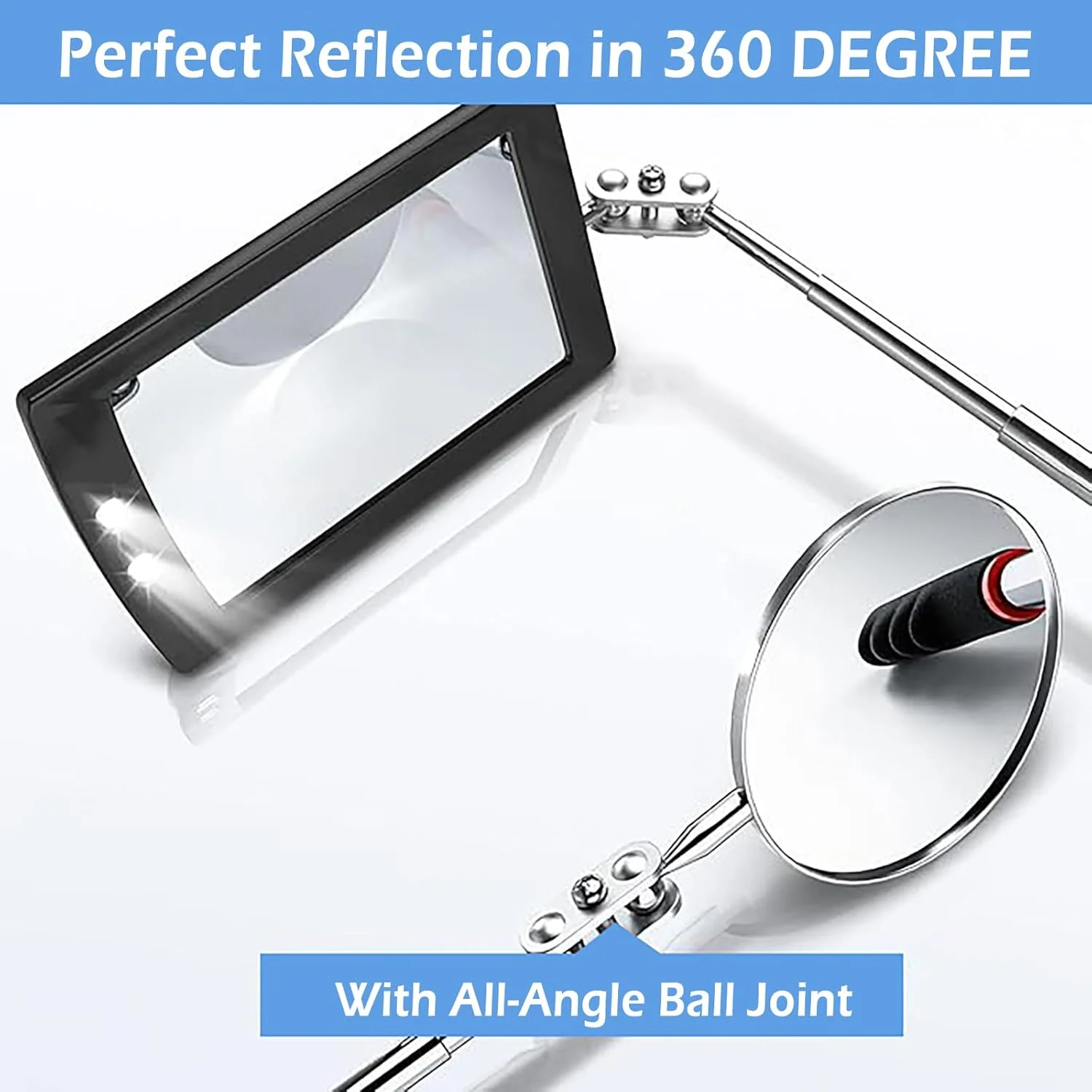 مجموعه ابزار مغناطیسی تلسکوپی Ofakouss شامل میله جمع کننده 1.5 پوندی و 20 پوندی، چرخش 360 درجه، آینه مغناطیسی و چراغ قوه LED انعطاف پذیر تلسکوپی (شامل باتری) مجموعه ابزار مغناطیسی تلسکوپی Ofakouss شامل میله جمع کننده 1.5 پوندی و 20 پوندی، چرخش 360 درجه، آینه مغناطیسی و چراغ قوه LED انعطاف پذیر تلسکوپی (شامل باتری)