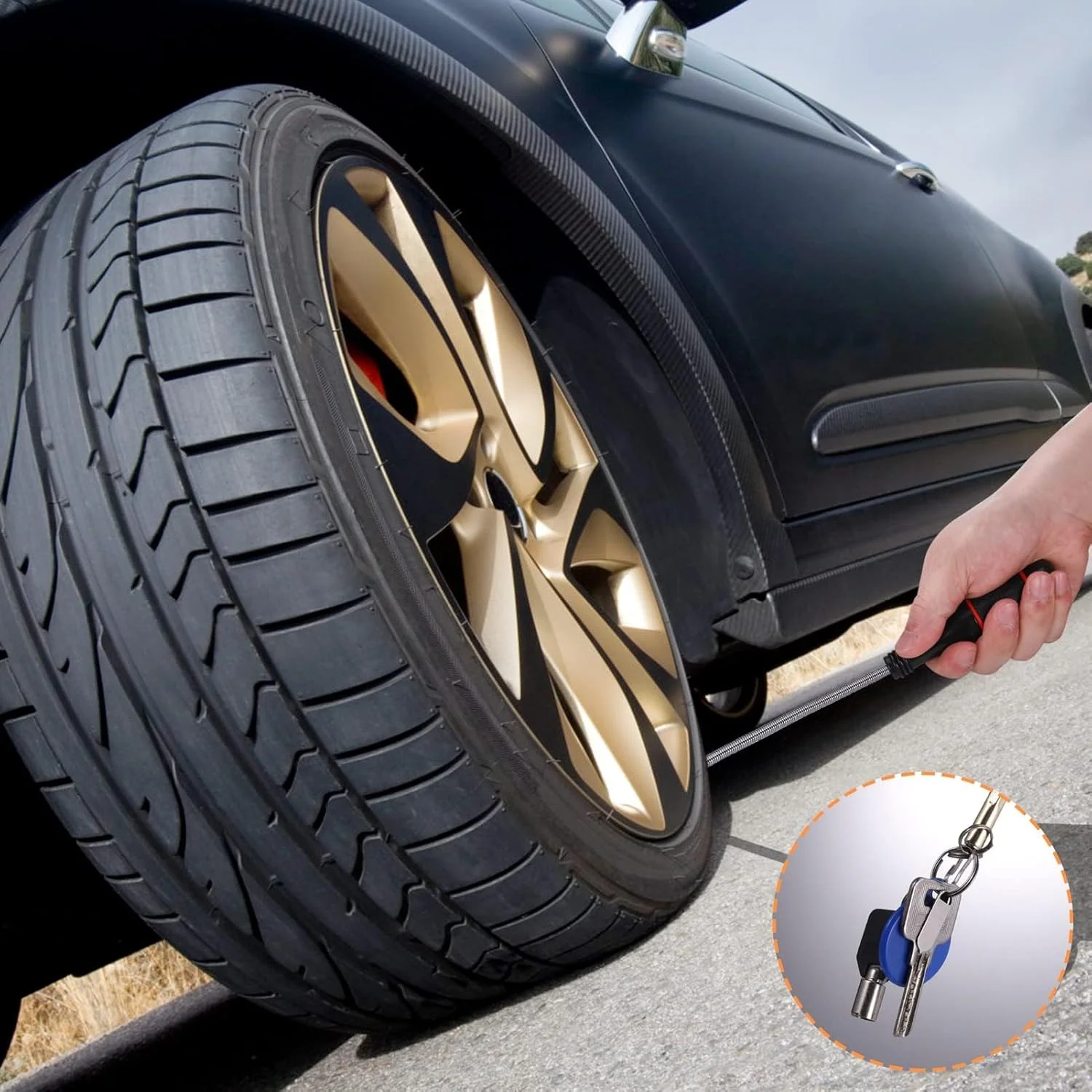 ابزار آهنربایی جمع‌کننده، ابزار بازیابی مغناطیسی جمع‌شونده استیل 60 سانتی‌متری برای مکانیک‌ها، تعمیر خودرو، قطعات فلزی دور از دسترس، ابزار جمع‌کننده دستی