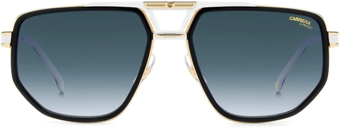 عینک آفتابی مردانه مشکی سفید Carrera 1072/S 80S/08 سایز استاندارد عینک آفتابی مردانه مشکی سفید Carrera 1072/S 80S/08 سایز استاندارد