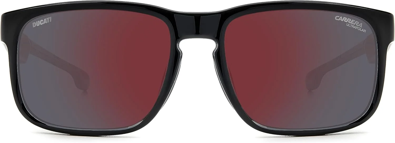 عینک آفتابی مردانه CARRERA DUCATI CARDUC 001/S 57mm مشکی، مستطیلی، لنز خاکستری غیر پلاریزه
