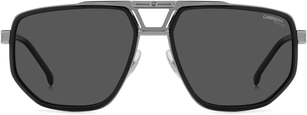 عینک آفتابی مردانه مشکی استاندارد Carrera 1072/S V81/M9 DKRUTH BLACK، استاندارد، 61