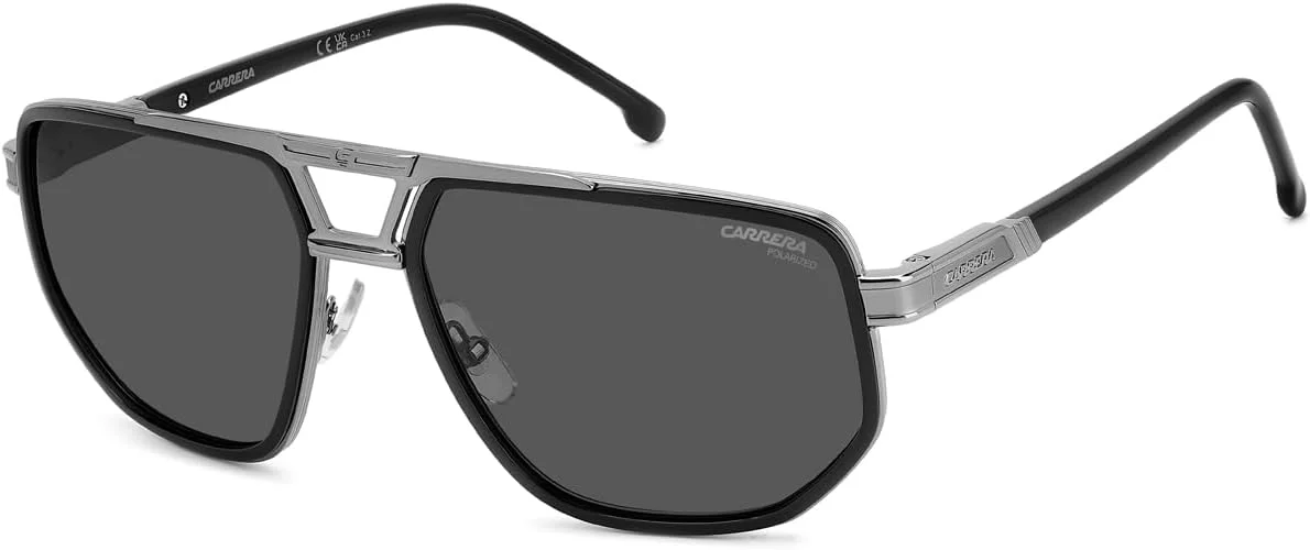 عینک آفتابی مردانه مشکی استاندارد Carrera 1072/S V81/M9 DKRUTH BLACK، استاندارد، 61 عینک آفتابی مردانه مشکی استاندارد Carrera 1072/S V81/M9 DKRUTH BLACK، استاندارد، 61