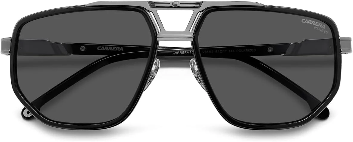 عینک آفتابی مردانه مشکی استاندارد Carrera 1072/S V81/M9 DKRUTH BLACK، استاندارد، 61 عینک آفتابی مردانه مشکی استاندارد Carrera 1072/S V81/M9 DKRUTH BLACK، استاندارد، 61