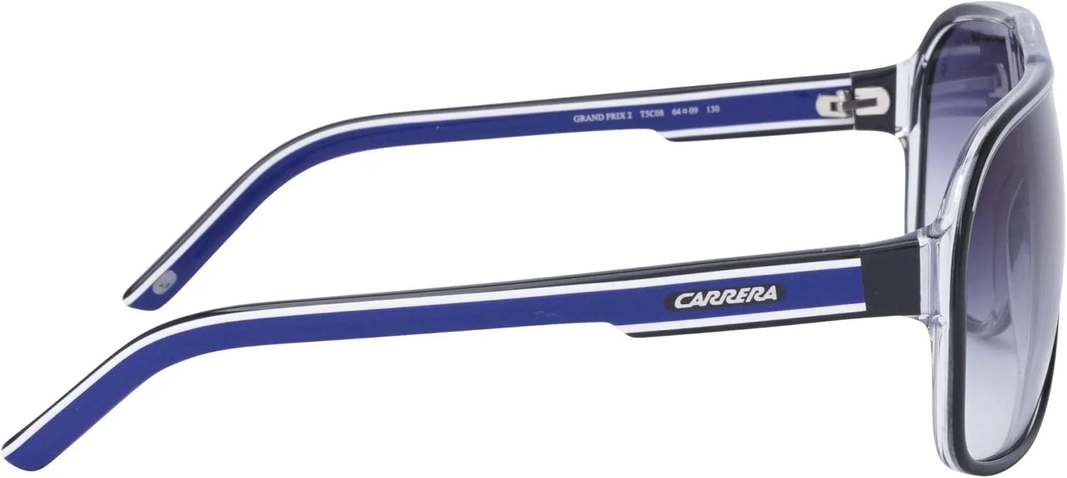 عینک آفتابی مردانه Carrera مدل Grand Prix 2، مشکی روشن، 64 عینک آفتابی مردانه Carrera مدل Grand Prix 2، مشکی روشن، 64