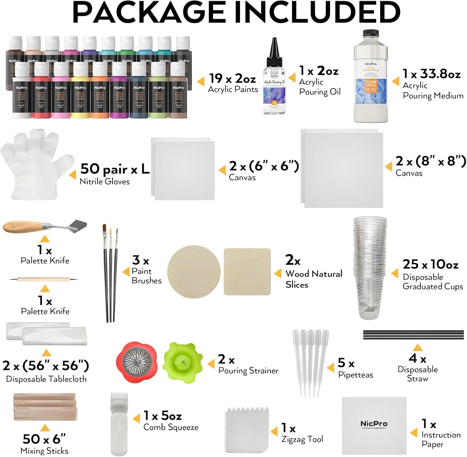 ست رنگ آکریلیک نیکپرو، لوازم اولیه هنرمند شامل 19 رنگ رنگ آکریلیک، مدیوم پورینگ، روغن سیلیکون، بوم، دستکش، صافی، چوب مخلوط کن، دستورالعمل برای نقاشی جریان DIY ست رنگ آکریلیک نیکپرو، لوازم اولیه هنرمند شامل 19 رنگ رنگ آکریلیک، مدیوم پورینگ، روغن سیلیکون، بوم، دستکش، صافی، چوب مخلوط کن، دستورالعمل برای نقاشی جریان DIY