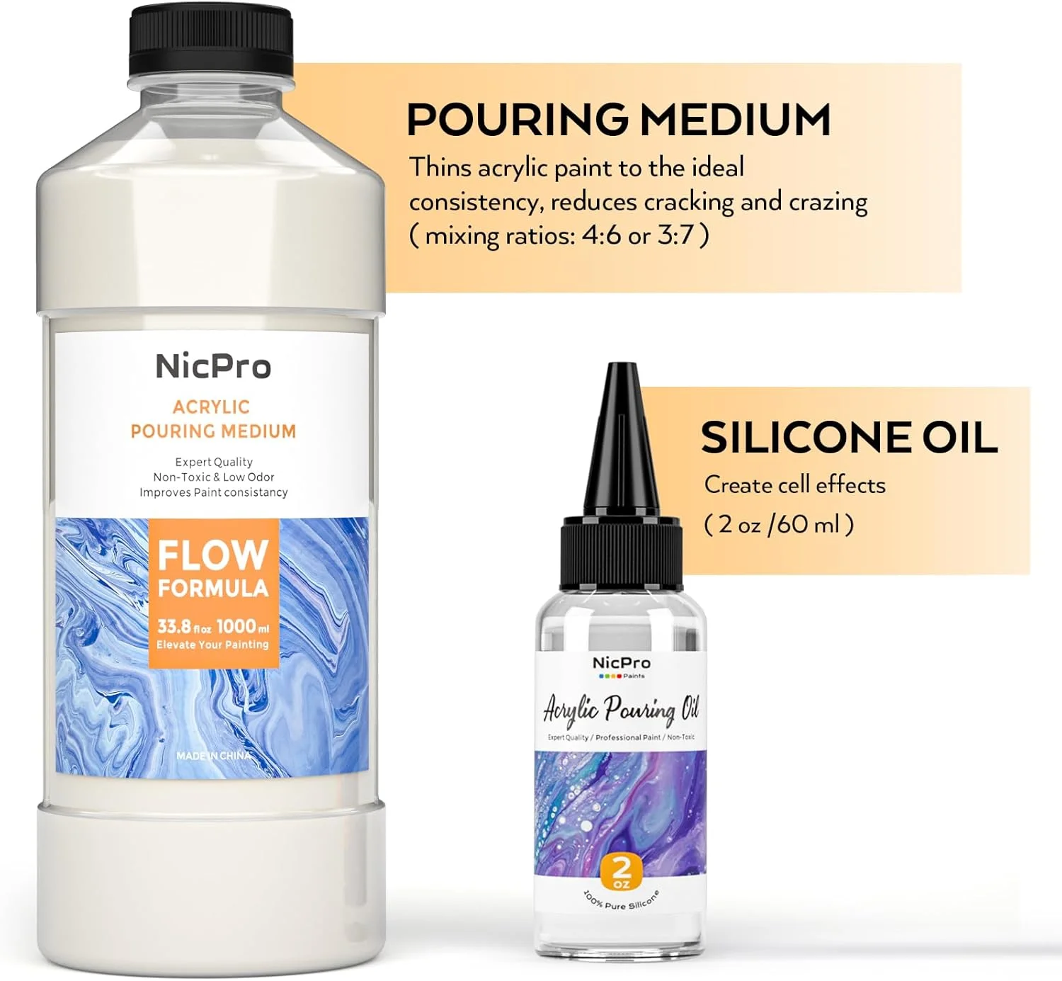 ست رنگ آکریلیک نیکپرو، لوازم اولیه هنرمند شامل 19 رنگ رنگ آکریلیک، مدیوم پورینگ، روغن سیلیکون، بوم، دستکش، صافی، چوب مخلوط کن، دستورالعمل برای نقاشی جریان DIY ست رنگ آکریلیک نیکپرو، لوازم اولیه هنرمند شامل 19 رنگ رنگ آکریلیک، مدیوم پورینگ، روغن سیلیکون، بوم، دستکش، صافی، چوب مخلوط کن، دستورالعمل برای نقاشی جریان DIY