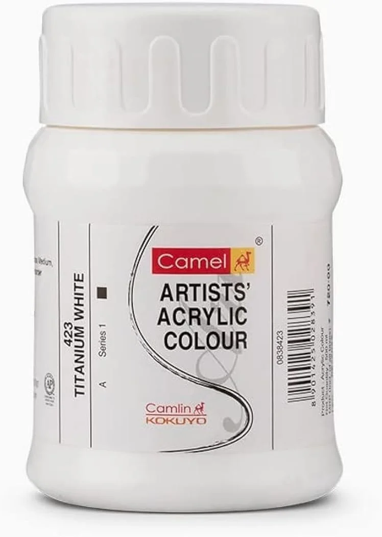 رنگ پوستر کملین کوکویو، سری ممتاز، سفید تیتانیوم - 500 میلی لیتر رنگ پوستر کملین کوکویو، سری ممتاز، سفید تیتانیوم - 500 میلی لیتر