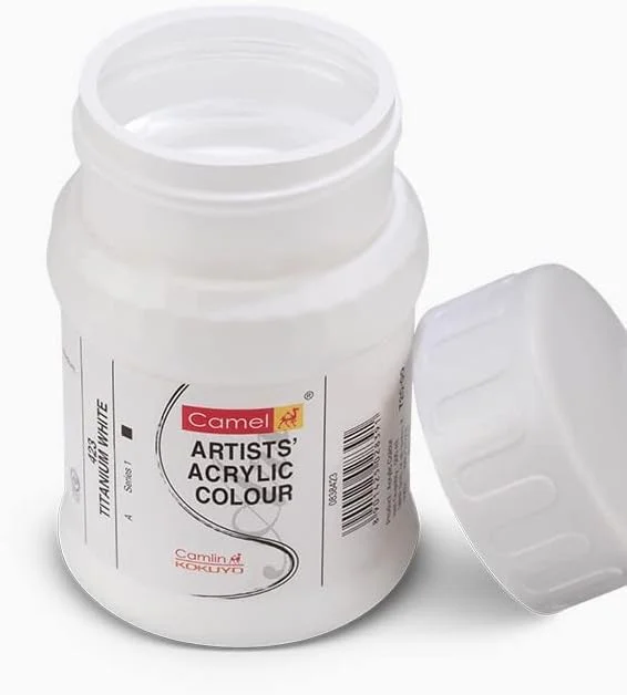 رنگ پوستر کملین کوکویو، سری ممتاز، سفید تیتانیوم - 500 میلی لیتر رنگ پوستر کملین کوکویو، سری ممتاز، سفید تیتانیوم - 500 میلی لیتر