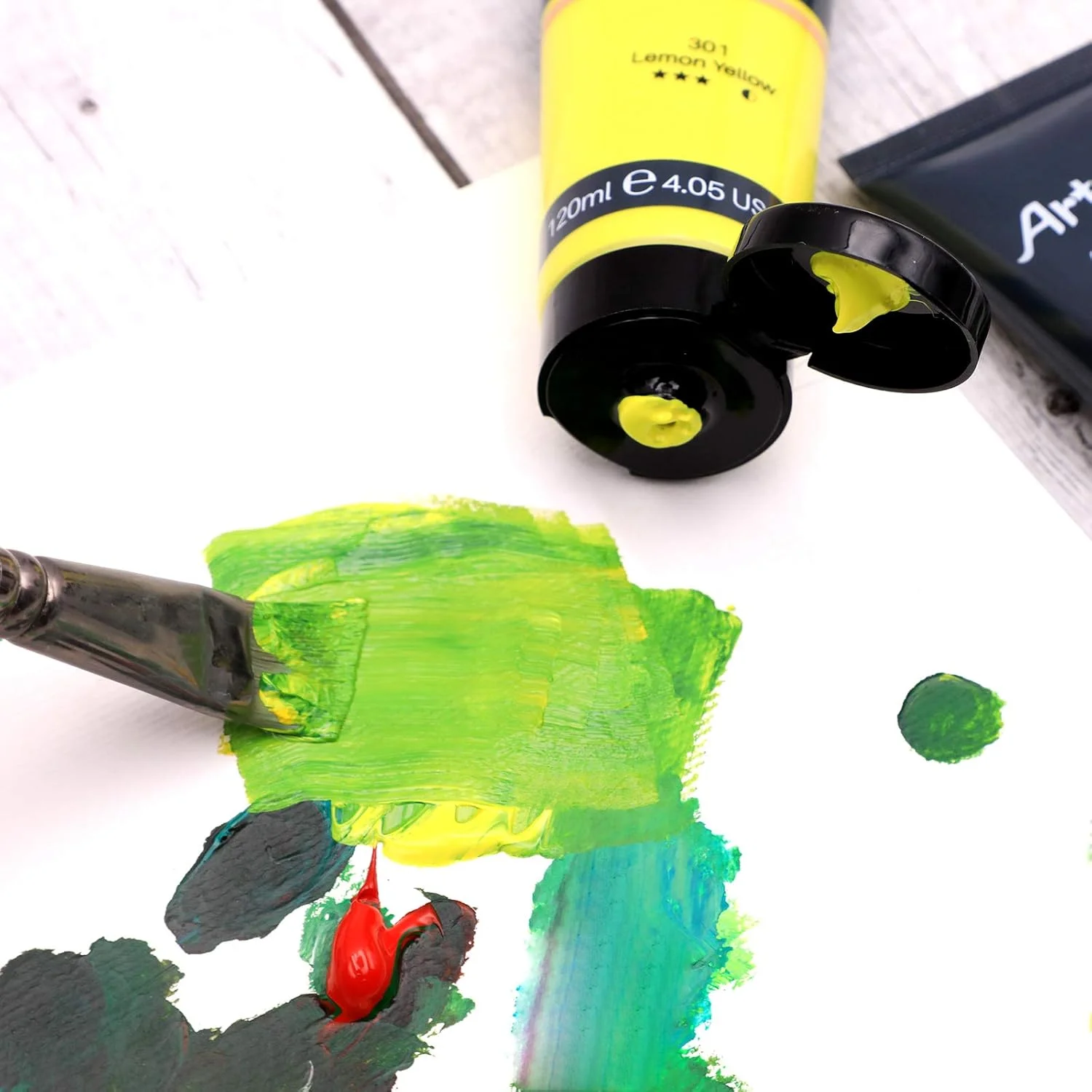 رنگ اکریلیک آرتهچو، سبز مریم گلی (تیوب 120 میلیلیتری)، رنگهای هنری برای نقاشی روی بوم، سنگ، چوب، پارچه، لوازم هنری برای هنرمندان حرفهای، بزرگسالان، دانشجویان و کودکان رنگ اکریلیک آرتهچو، سبز مریم گلی (تیوب 120 میلیلیتری)، رنگهای هنری برای نقاشی روی بوم، سنگ، چوب، پارچه، لوازم هنری برای هنرمندان حرفهای، بزرگسالان، دانشجویان و کودکان