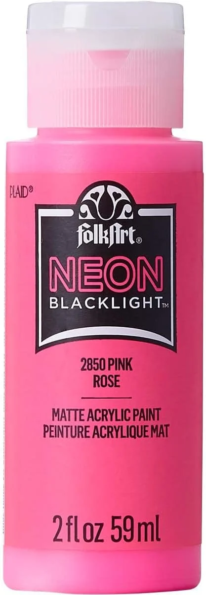 رنگ اکریلیک مات نئون فولکارت، صورتی نئون رنگ اکریلیک مات نئون فولکارت، صورتی نئون
