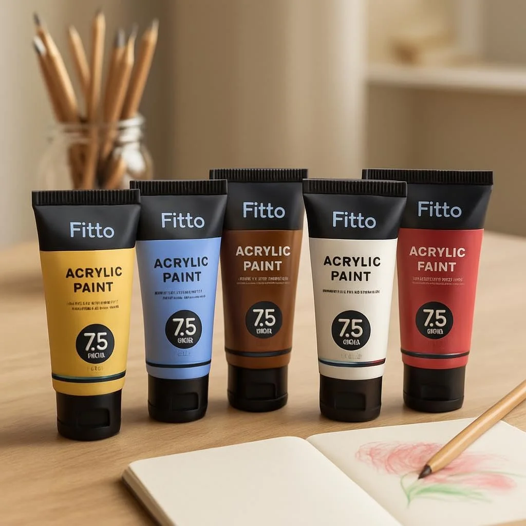 مجموعه رنگ اکریلیک 6 عددی فیتو، 75 میلی لیتر، با 6 رنگ زنده برای هنر و پروژه های DIY مجموعه رنگ اکریلیک 6 عددی فیتو، 75 میلی لیتر، با 6 رنگ زنده برای هنر و پروژه های DIY