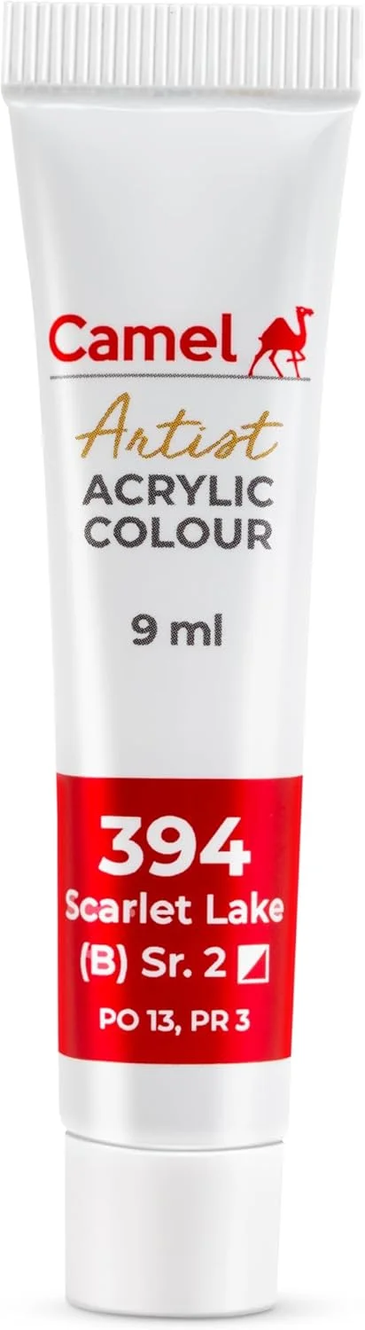 Camel Artist Acrylic Color Box 9ml tubes, 12 Shades Camel Artist Acrylic Color Box 9ml tubes, 12 Shades