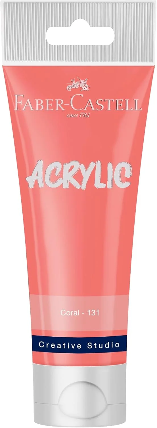 رنگ اکریلیک فابر-کاستل 120 میلی لیتر تیوبی مرجانی رنگ اکریلیک فابر-کاستل 120 میلی لیتر تیوبی مرجانی