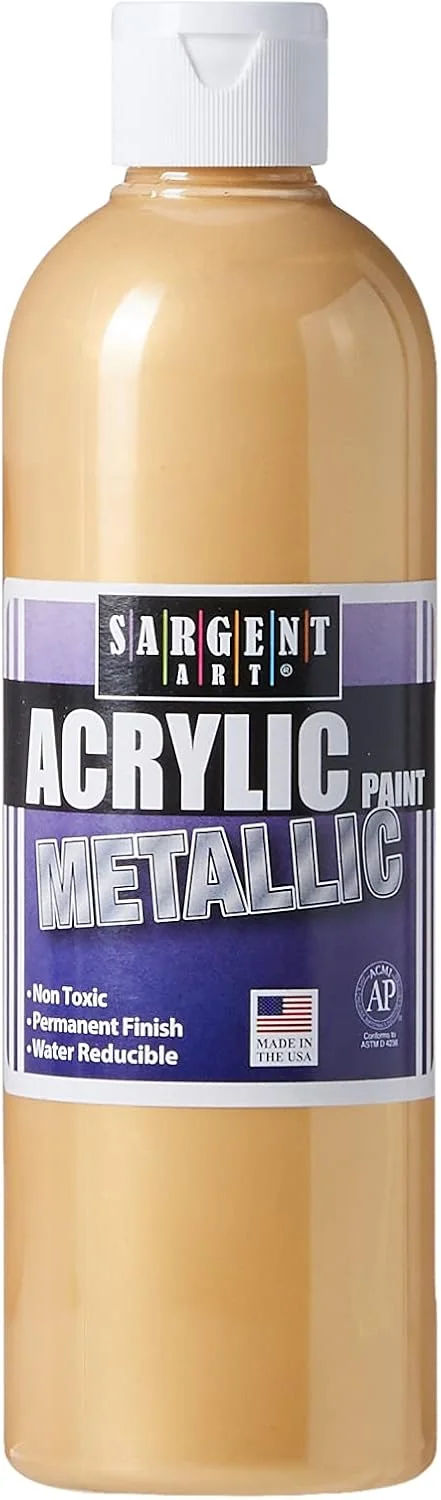 مجموعه رنگ اکریلیک متالیک 6 عددی Sargent Art 29-4106، 16oz مجموعه رنگ اکریلیک متالیک 6 عددی Sargent Art 29-4106، 16oz