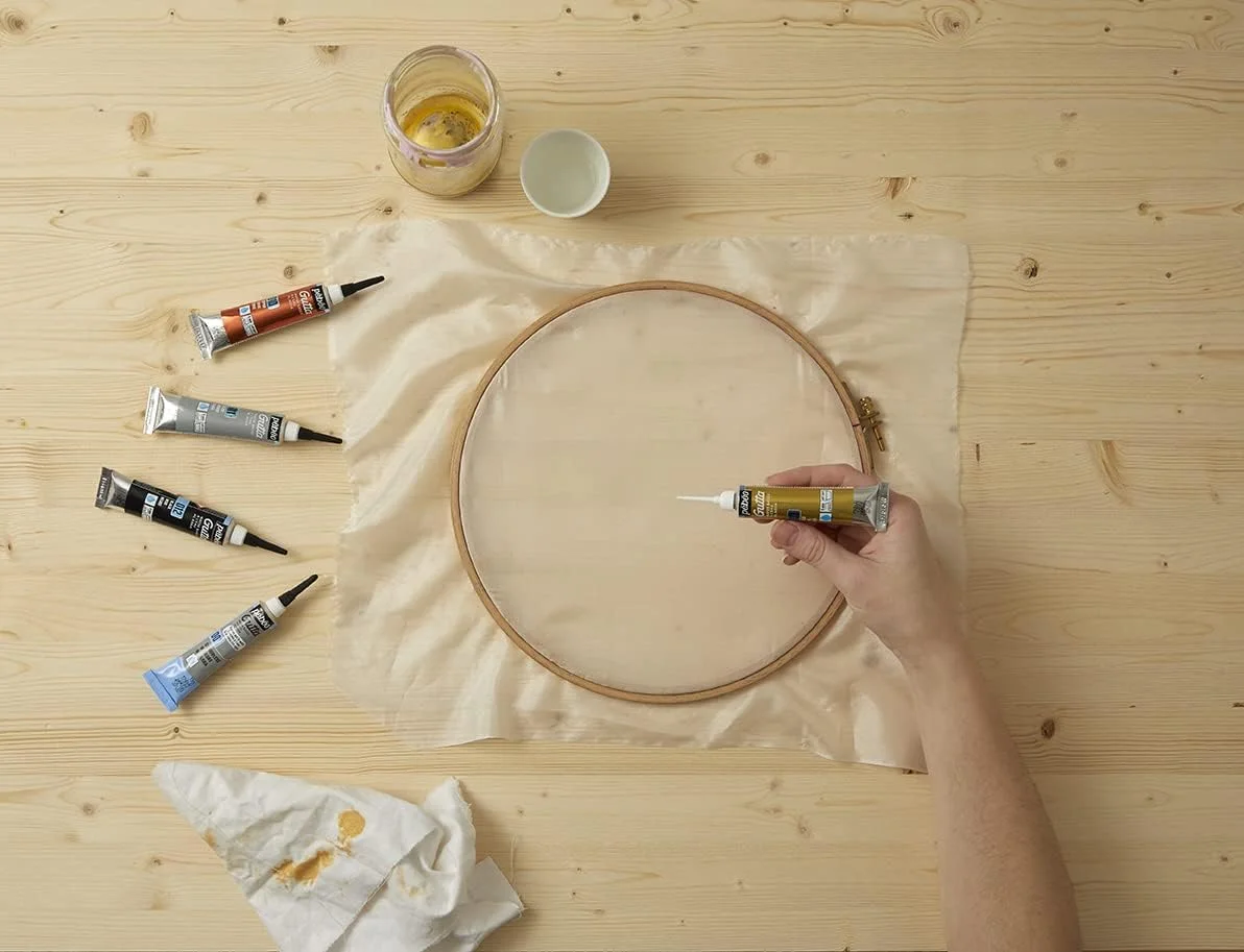 پبئو ستاسیلک گوتا 147-002 - رنگ پایه آبی برای ابریشم (20 میلی لیتر)، رنگ های متنوع، سفید