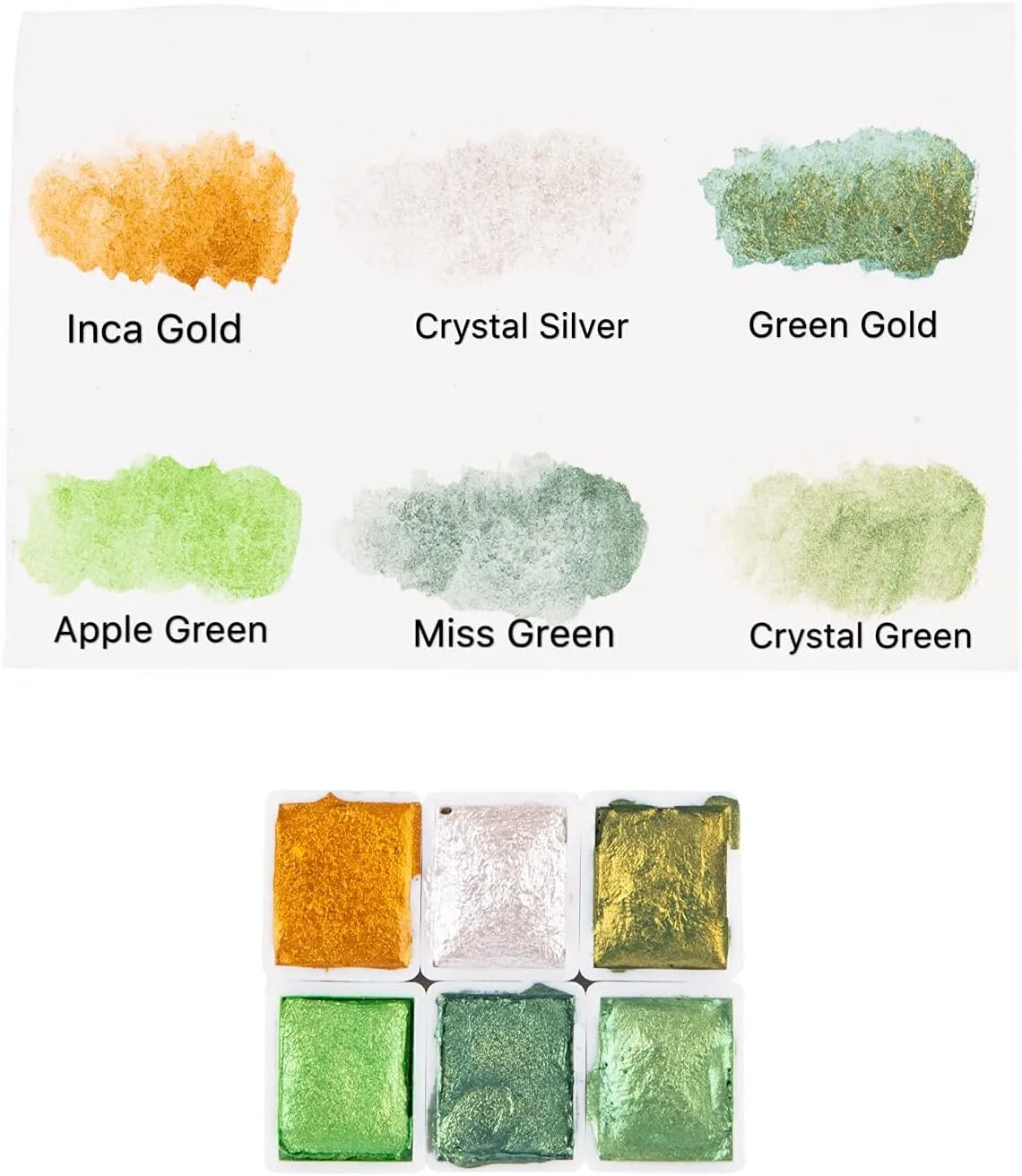 مجموعه رنگ آبرنگ دست ساز هنرمند گالری هنری CSY - رنگ های جامد متالیک طلایی اکلیلی - جعبه فلزی قابل حمل یکپارچهسازی با سیستمعامل - مجموعه رنگ اکلیلی صدفی رنگ درخشان آبرنگ حرفه ای (بهشت) مجموعه رنگ آبرنگ دست ساز هنرمند گالری هنری CSY - رنگ های جامد متالیک طلایی اکلیلی - جعبه فلزی قابل حمل یکپارچهسازی با سیستمعامل - مجموعه رنگ اکلیلی صدفی رنگ درخشان آبرنگ حرفه ای (بهشت)