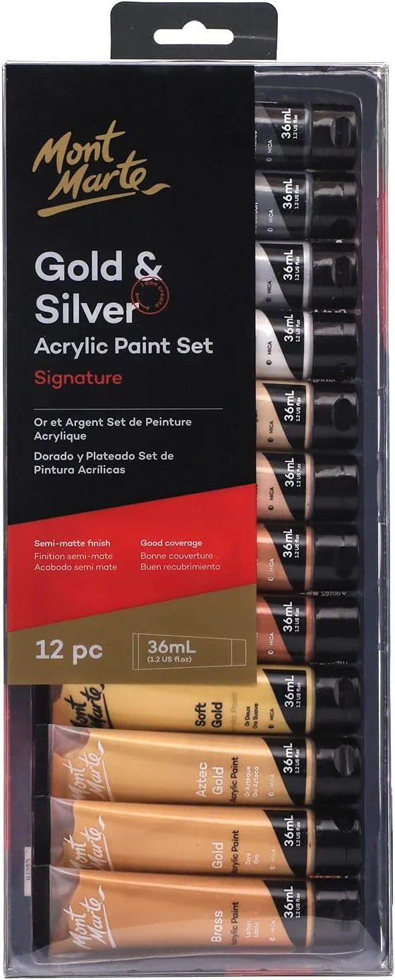 ست رنگ طلایی مونت مارته سری PMHS0096 - ست 12 عددی 36 میلی لیتری ست رنگ طلایی مونت مارته سری PMHS0096 - ست 12 عددی 36 میلی لیتری