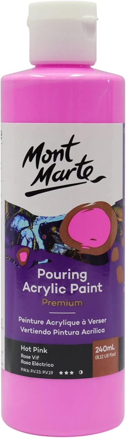 رنگ اکریلیک پورینگ پریمیوم مونت مارته، 240 میلی لیتر (8.11 اونس)، نارنجی، رنگ اکریلیک از قبل مخلوط شده، مناسب برای انواع سطوح از جمله بوم کشیده شده، چوب، MDF و خاک رس خشک شونده در هوا. رنگ اکریلیک پورینگ پریمیوم مونت مارته، 240 میلی لیتر (8.11 اونس)، نارنجی، رنگ اکریلیک از قبل مخلوط شده، مناسب برای انواع سطوح از جمله بوم کشیده شده، چوب، MDF و خاک رس خشک شونده در هوا.