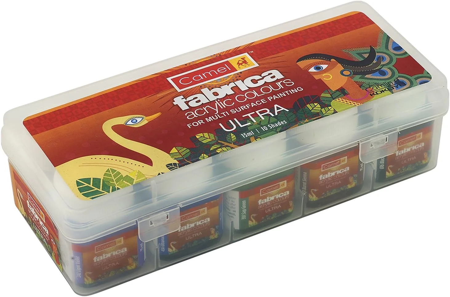 رنگ اکریلیک فوق العاده شتر - 15 میلی لیتر، 10 رنگ رنگ اکریلیک فوق العاده شتر - 15 میلی لیتر، 10 رنگ