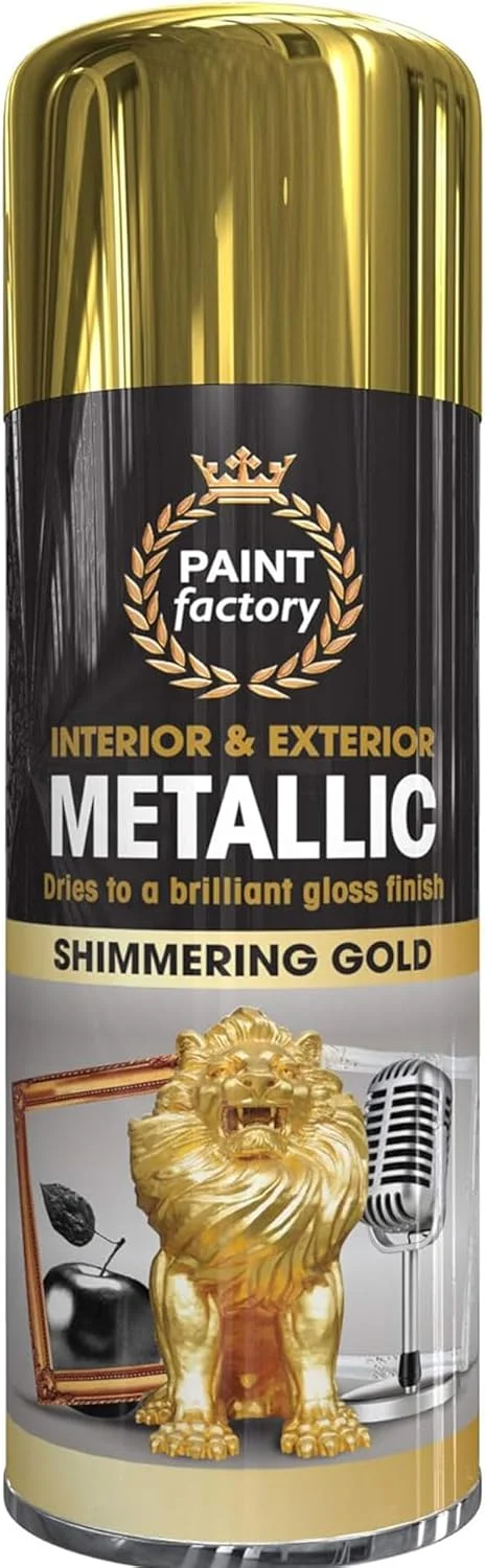 اسپری رنگ طلایی متالیک الیز، کارخانه رنگ، 400 میلی لیتر - چند منظوره، اسپری برای فلز و مبلمان چوبی، زیور آلات، وسایل تزئینی و موارد دیگر برای فضای داخلی و خارجی اسپری رنگ طلایی متالیک الیز، کارخانه رنگ، 400 میلی لیتر - چند منظوره، اسپری برای فلز و مبلمان چوبی، زیور آلات، وسایل تزئینی و موارد دیگر برای فضای داخلی و خارجی
