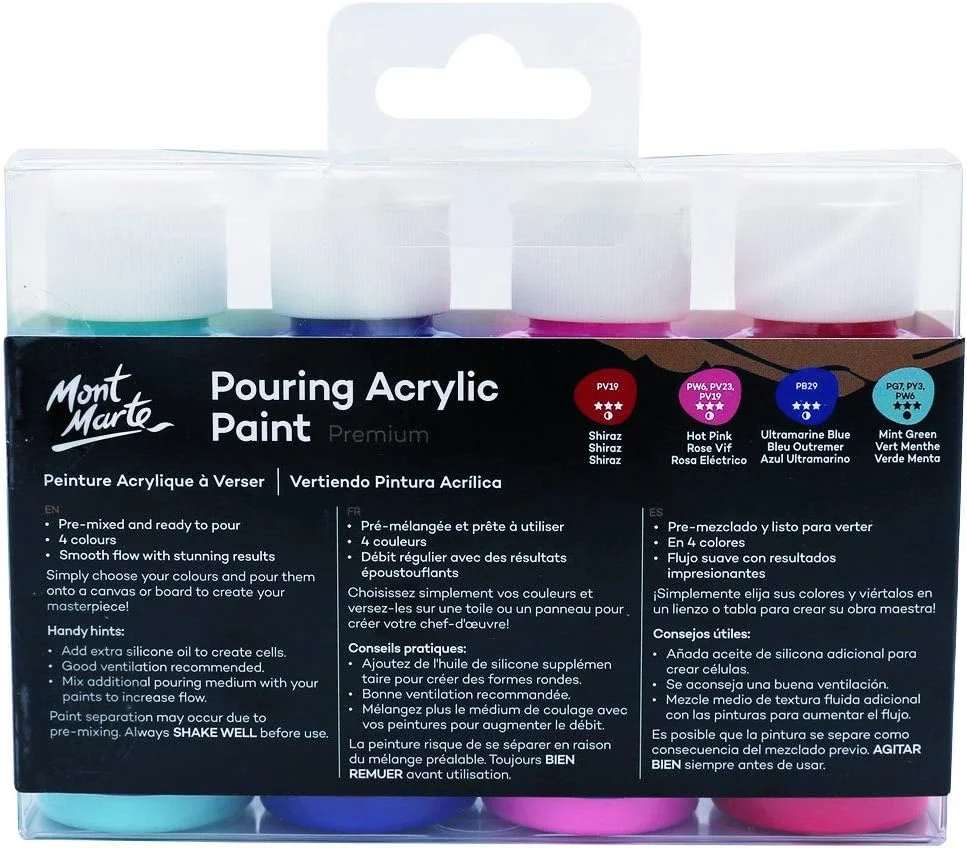 آکرلیک پورینگ مونت مارته 4 عددی 60 میلی لیتری مدل Aurora آکرلیک پورینگ مونت مارته 4 عددی 60 میلی لیتری مدل Aurora