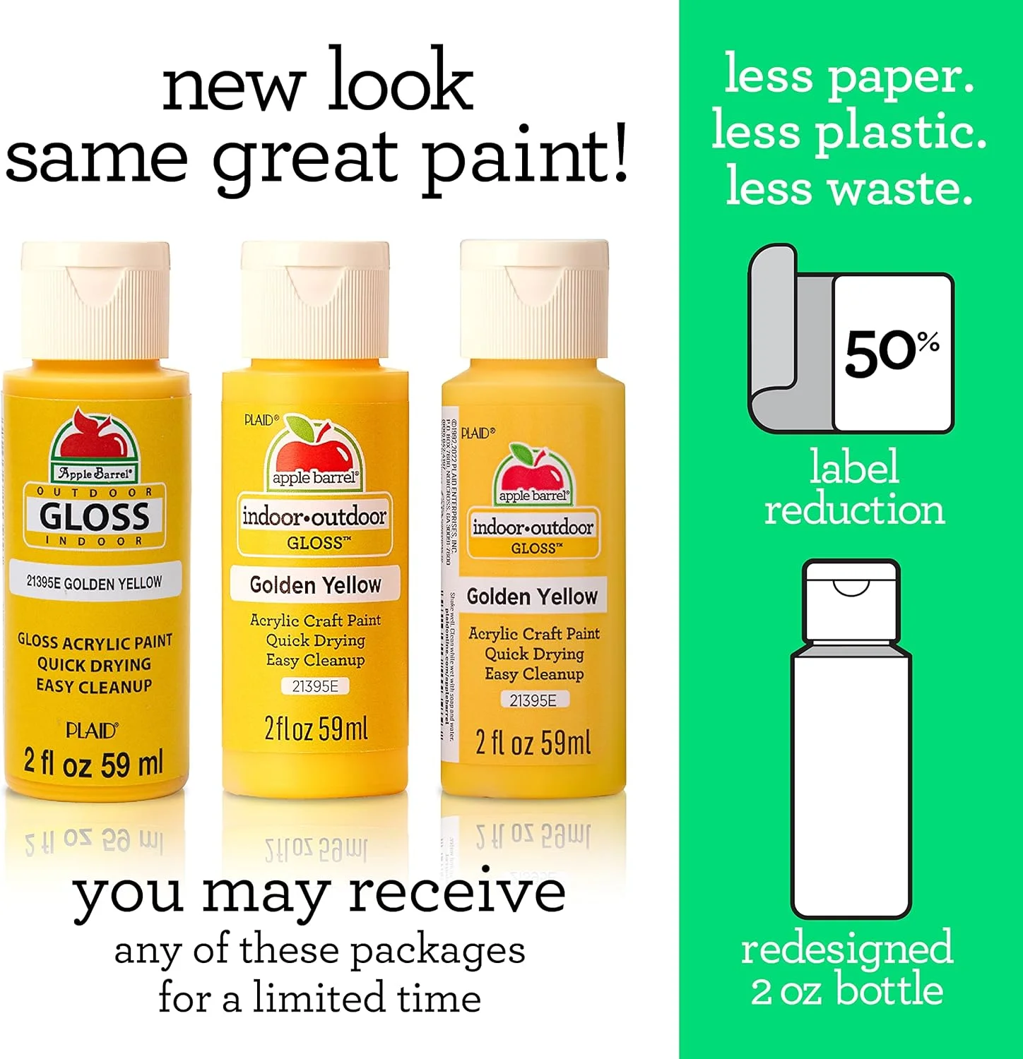 رنگ اکریلیک براق اپل بارل، 59 میلی لیتر، زرد طلایی (بسته 1 عددی) رنگ اکریلیک براق اپل بارل، 59 میلی لیتر، زرد طلایی (بسته 1 عددی)