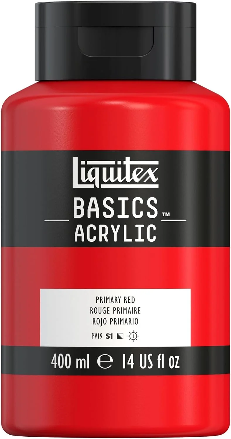 رنگ اکریلیک Liquitex Basics، قوطی 400 میلی لیتری، قرمز اصلی. این رنگ های اکریلیک دارای مقاومت عالی در برابر نور، غیر زرد شونده و مقاوم در برابر پیری هستند و دارای پوششی ابریشمی و براق می باشند. رنگ اکریلیک Liquitex Basics، قوطی 400 میلی لیتری، قرمز اصلی. این رنگ های اکریلیک دارای مقاومت عالی در برابر نور، غیر زرد شونده و مقاوم در برابر پیری هستند و دارای پوششی ابریشمی و براق می باشند.