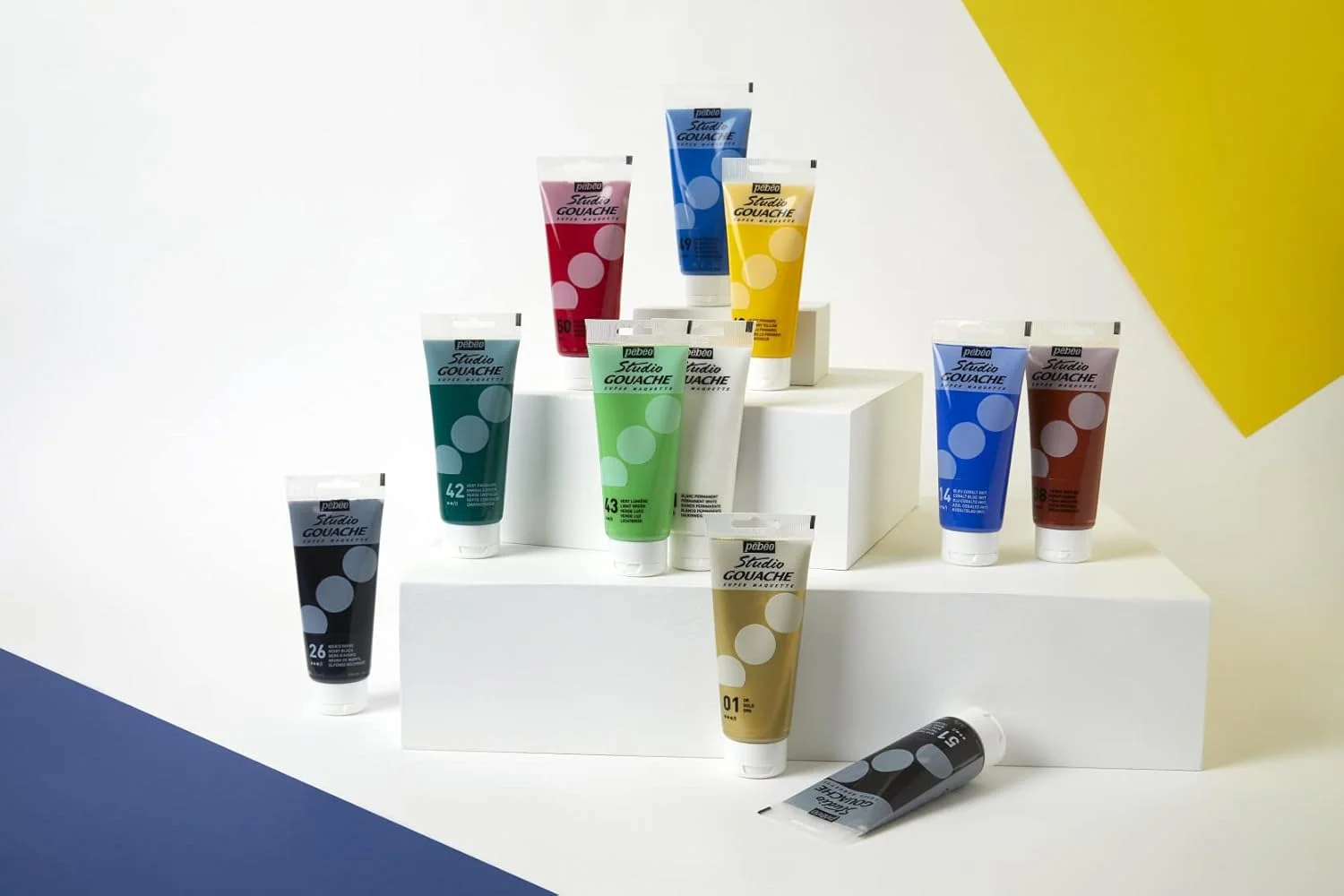 رنگ گواش استودیو پ ب او، رنگ مایع - 100 میلی لیتر، سفید دائمی، فرمول مخملی مات، برای نقاشی اکریلیک و تصویرسازی، لوازم هنری و صنایع دستی (290011)