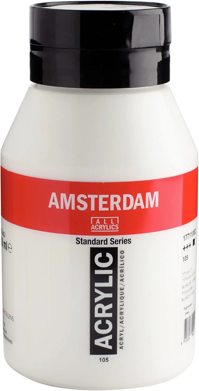 رنگ اکریلیک آمستردام AAC STD 1000ML جار تیتان سفید رنگ اکریلیک آمستردام AAC STD 1000ML جار تیتان سفید