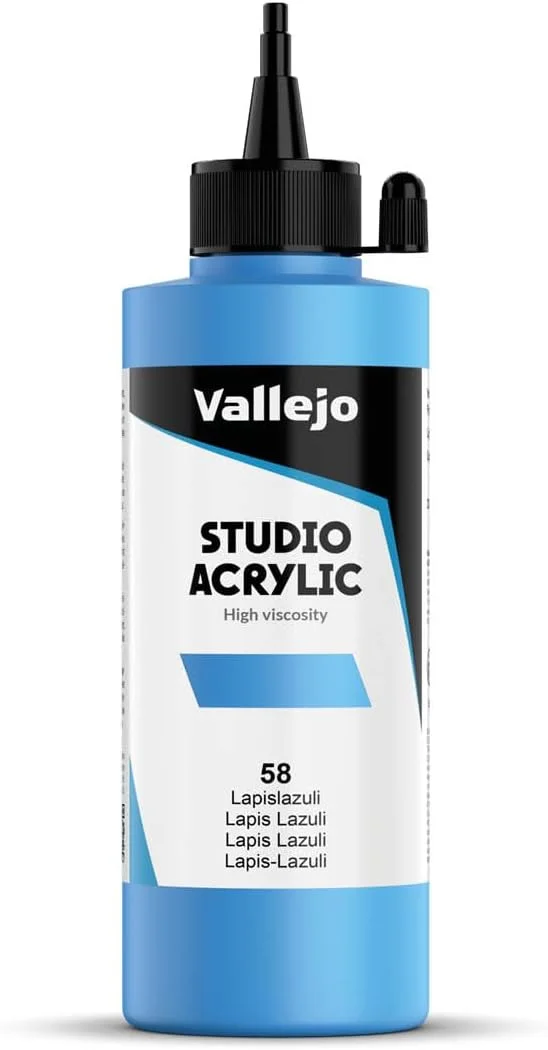 رنگ اکریلیک استودیو Vallejo 22058، 200 میلی لیتر، لاجورد رنگ اکریلیک استودیو Vallejo 22058، 200 میلی لیتر، لاجورد