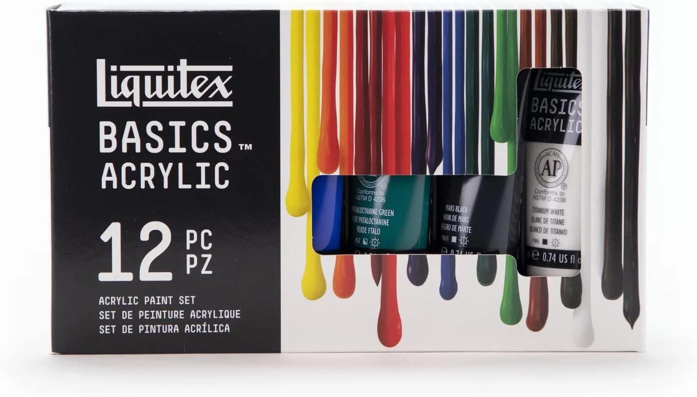 مجموعه رنگ های اکریلیک Liquitex Basics، ۱۲ عدد رنگ ۲۲ میلی لیتری مجموعه رنگ های اکریلیک Liquitex Basics، ۱۲ عدد رنگ ۲۲ میلی لیتری