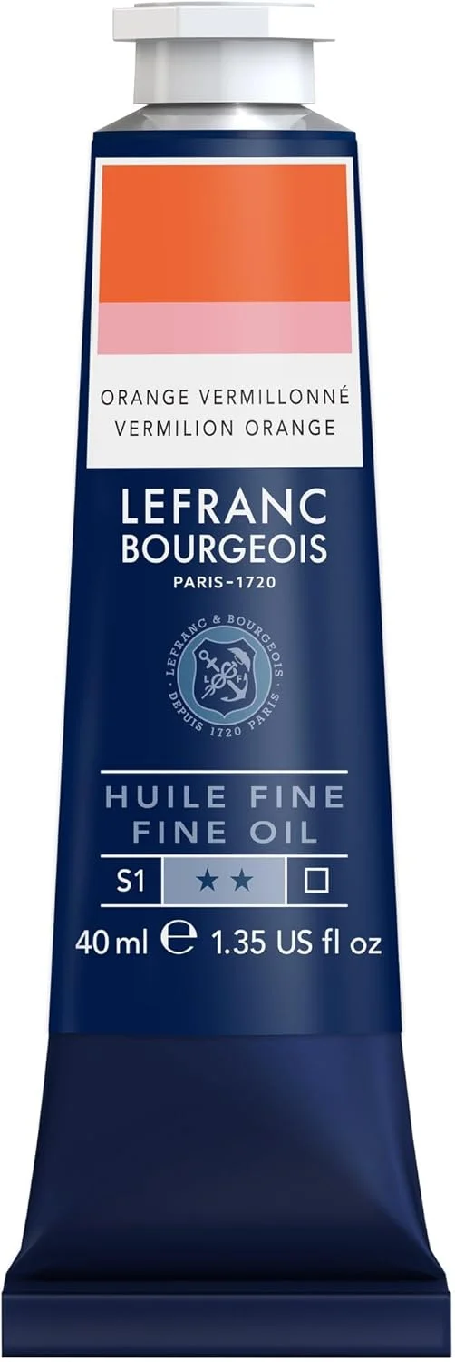 رنگ روغن فاین Lefranc Bourgeois 301759 با کیفیت عالی، مقاوم در برابر نور و با غلظت یکنواخت، تیوب 40 میلی لیتری، ایده آل برای قاب های بوم، بوم نقاشی، مقوای نقاشی، رنگ نارنجی کادمیوم رنگ روغن فاین Lefranc Bourgeois 301759 با کیفیت عالی، مقاوم در برابر نور و با غلظت یکنواخت، تیوب 40 میلی لیتری، ایده آل برای قاب های بوم، بوم نقاشی، مقوای نقاشی، رنگ نارنجی کادمیوم