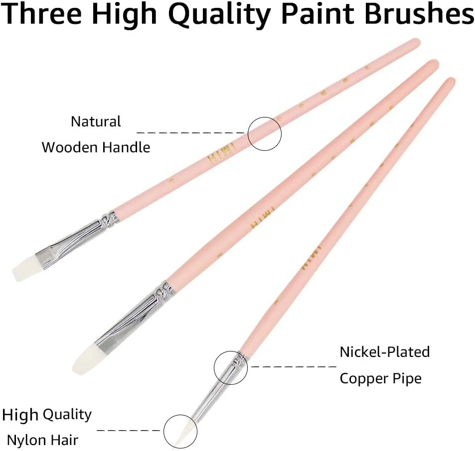 ست رنگ گواش ABEIER HIMI، 24 رنگ x 30 میلی لیتر، طراحی منحصر به فرد فنجانی ژله ای با 3 قلم مو در یک کیف حمل، مناسب برای هنرمندان، دانشجویان، نقاشی آبرنگ مات گواش (صورتی) ست رنگ گواش ABEIER HIMI، 24 رنگ x 30 میلی لیتر، طراحی منحصر به فرد فنجانی ژله ای با 3 قلم مو در یک کیف حمل، مناسب برای هنرمندان، دانشجویان، نقاشی آبرنگ مات گواش (صورتی)