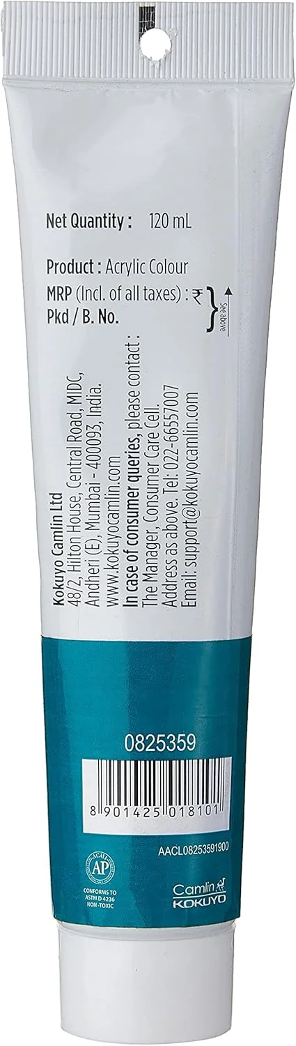 رنگ اکریلیک هنرمند سری Camel، 120 میلی لیتر، 359 فتالو فیروزه ای رنگ اکریلیک هنرمند سری Camel، 120 میلی لیتر، 359 فتالو فیروزه ای