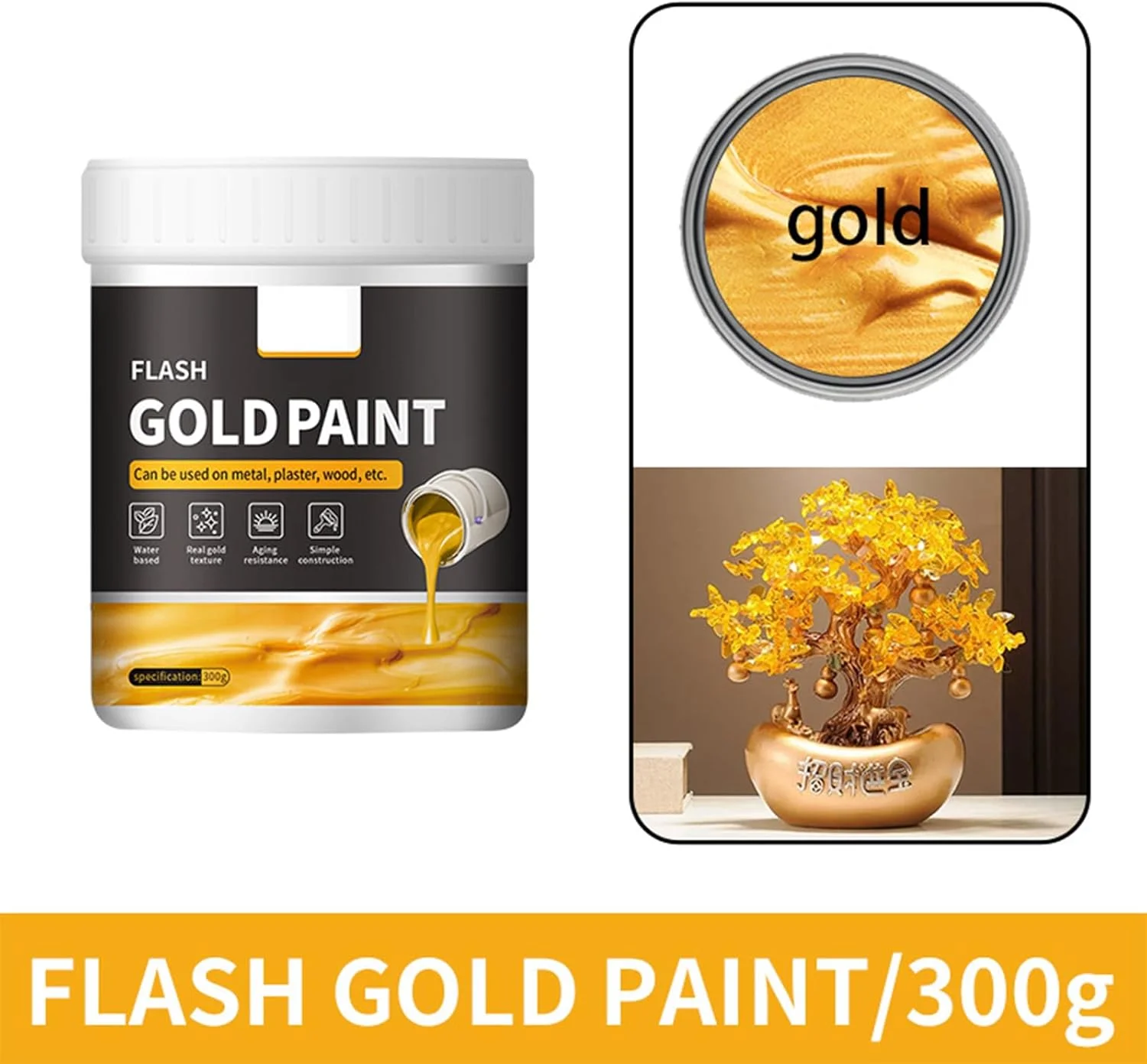 رنگ اکریلیک طلایی، رنگ طلایی هنری، مناسب برای رنگ آمیزی آثار هنری دست ساز، بوم، چوب، سرامیک و غیره رنگ اکریلیک طلایی، رنگ طلایی هنری، مناسب برای رنگ آمیزی آثار هنری دست ساز، بوم، چوب، سرامیک و غیره