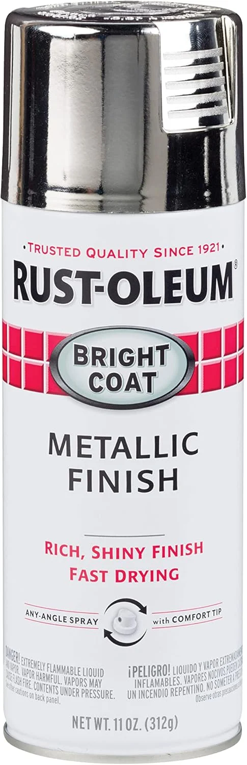 اسپری رنگ متالیک براق ضد زنگ Rust-Oleum - 7718830-11 اونس، کروم