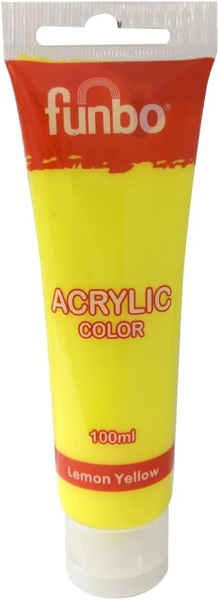 رنگ اکریلیک فانبو 100 میل | (21 زرد لیمویی)