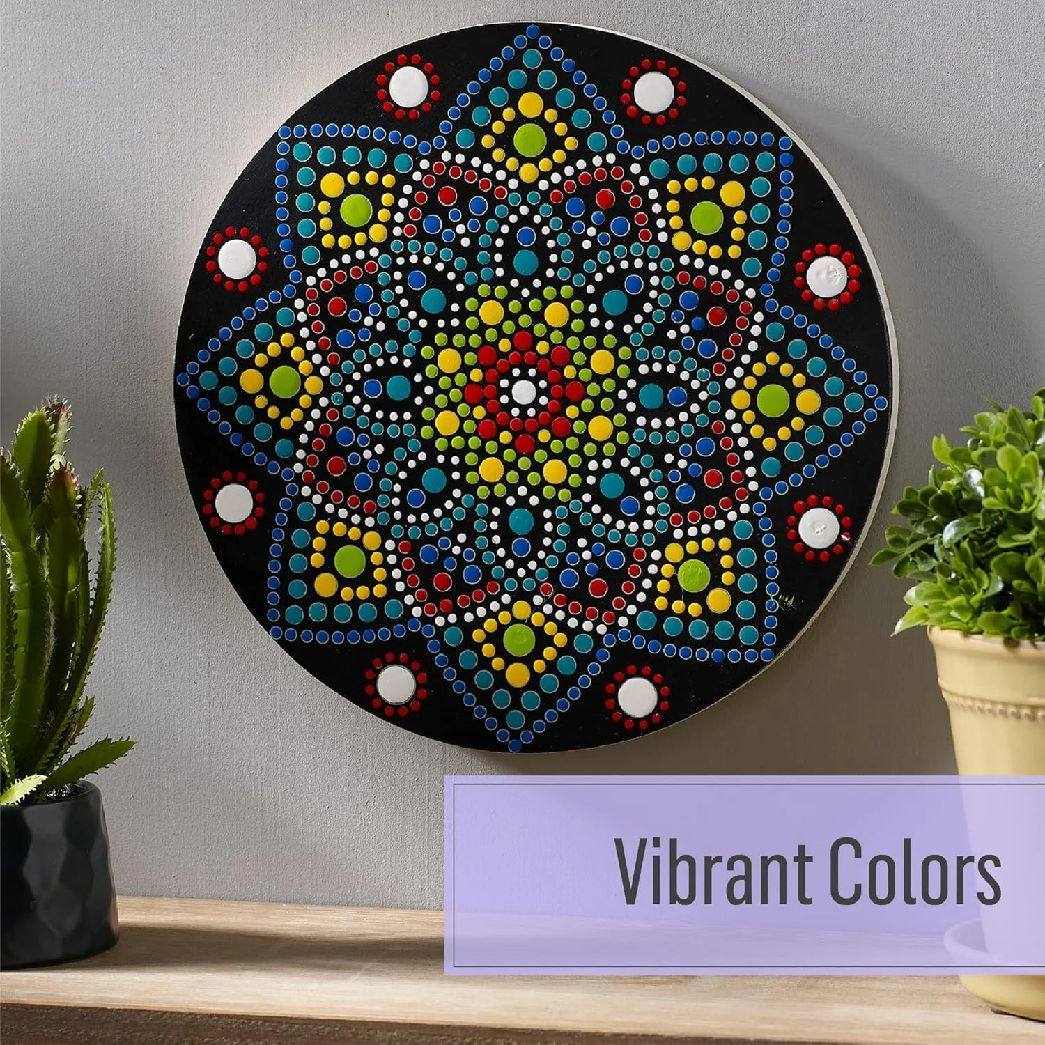 مجموعه رنگ نقطه کوبی FolkArt، کیت رنگ اکریلیک 6 تکه شامل 6 رنگ برای پروژه های صنایع دستی چند سطحی داخلی و خارجی DIY، 49904 مجموعه رنگ نقطه کوبی FolkArt، کیت رنگ اکریلیک 6 تکه شامل 6 رنگ برای پروژه های صنایع دستی چند سطحی داخلی و خارجی DIY، 49904