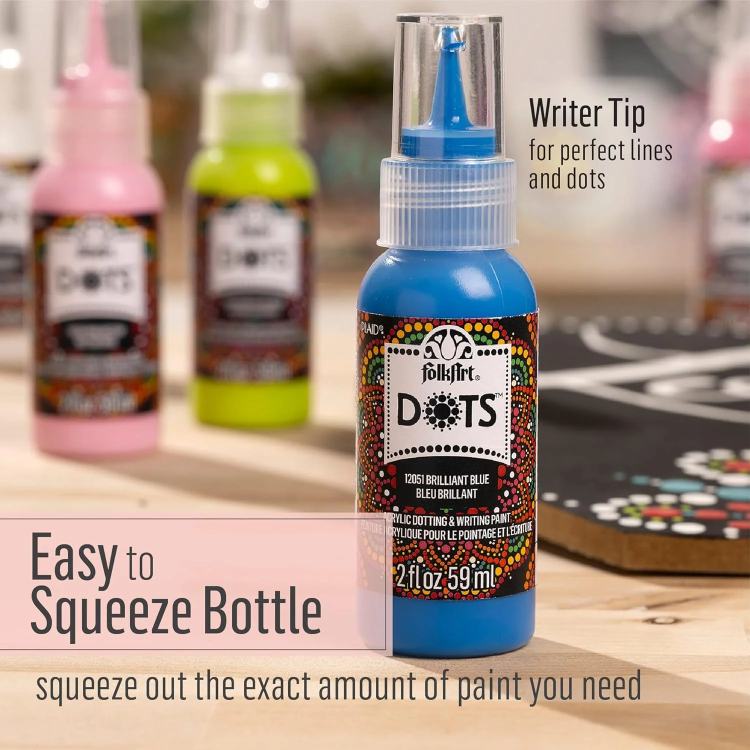 مجموعه رنگ نقطه کوبی FolkArt، کیت رنگ اکریلیک 6 تکه شامل 6 رنگ برای پروژه های صنایع دستی چند سطحی داخلی و خارجی DIY، 49904 مجموعه رنگ نقطه کوبی FolkArt، کیت رنگ اکریلیک 6 تکه شامل 6 رنگ برای پروژه های صنایع دستی چند سطحی داخلی و خارجی DIY، 49904