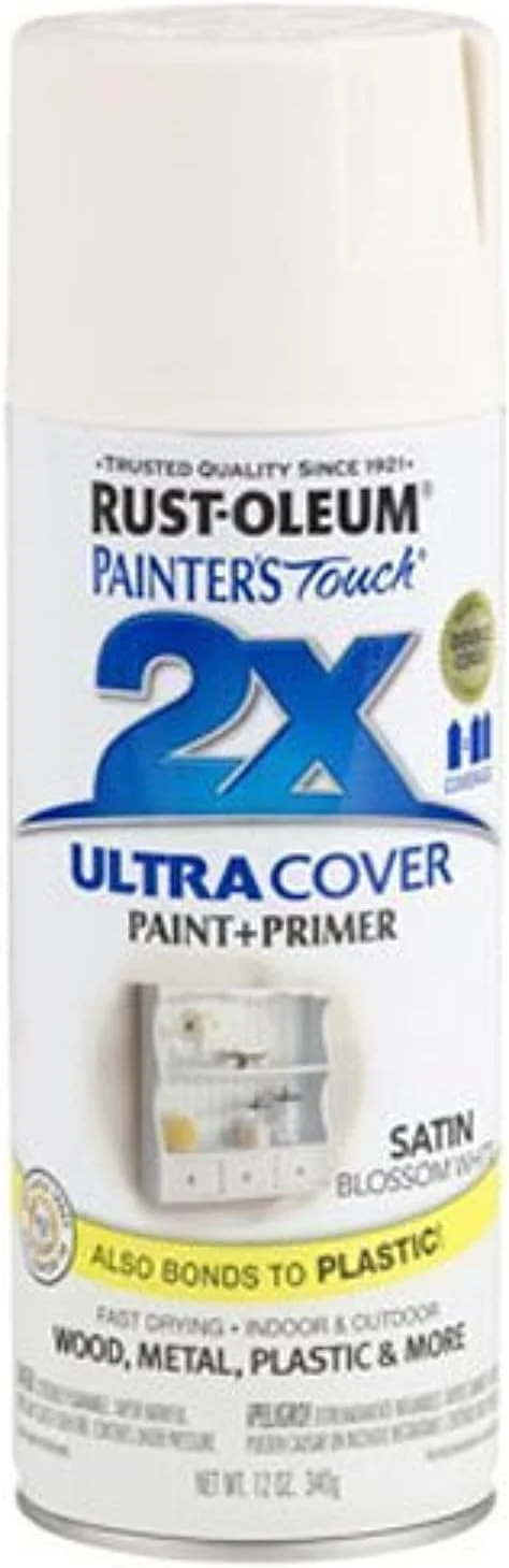 رنگ اسپری سفید ساتن شکوفه Rust-Oleum Painter's Touch 2X - 249843