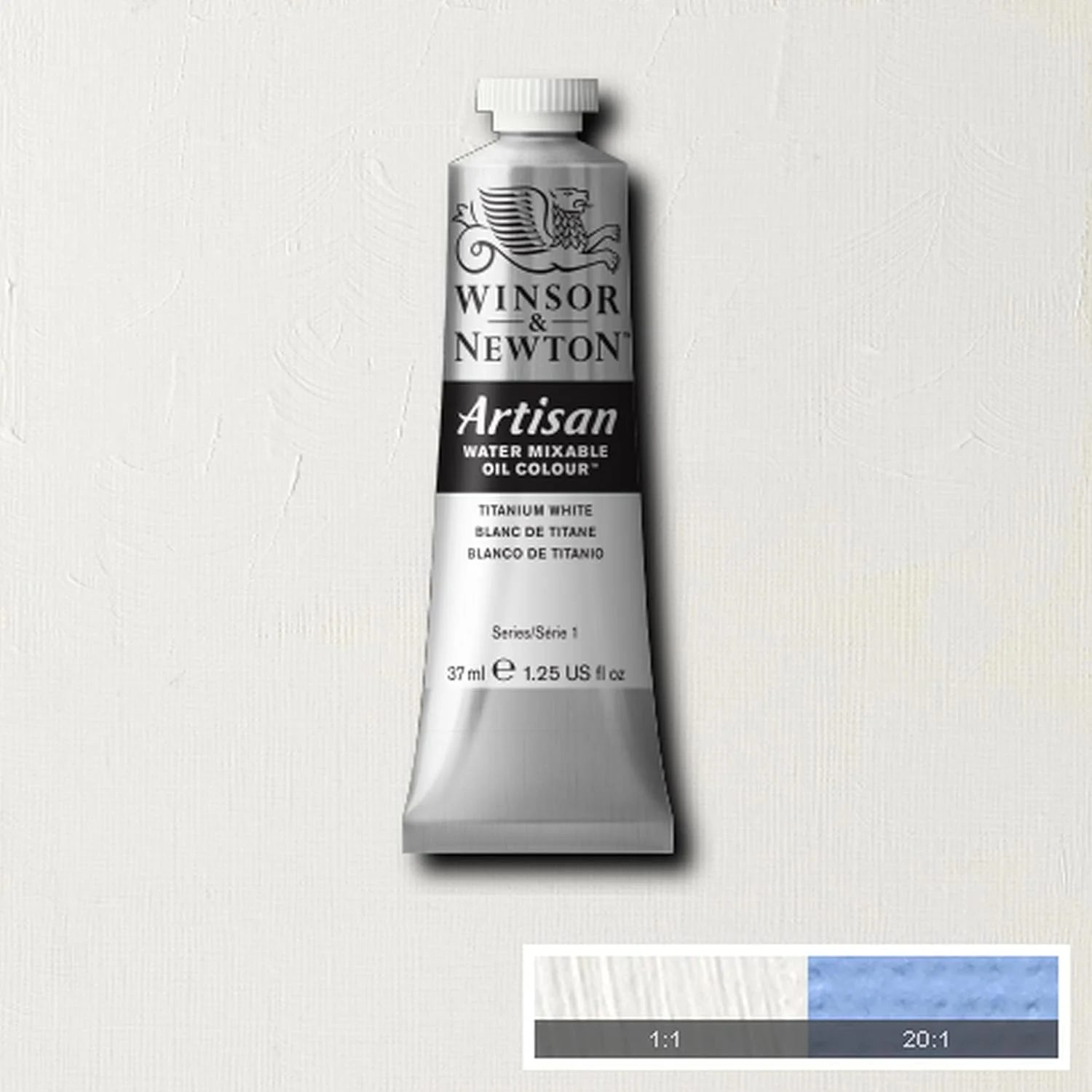 رنگ روغن قابل ترکیب با آب Artisan وینزور اند نیوتن، سفید تیتانیوم، تیوب 37 میلی لیتری رنگ روغن قابل ترکیب با آب Artisan وینزور اند نیوتن، سفید تیتانیوم، تیوب 37 میلی لیتری